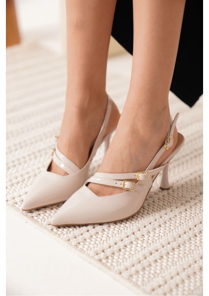 Lenora Kadın Bej Rugan Topuklu Ayakkabı fiyatları