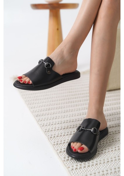 George Siyah Hakiki Deri Terlik fırsatları