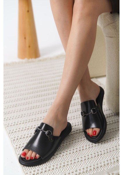 George Siyah Hakiki Deri Terlik indirimleri