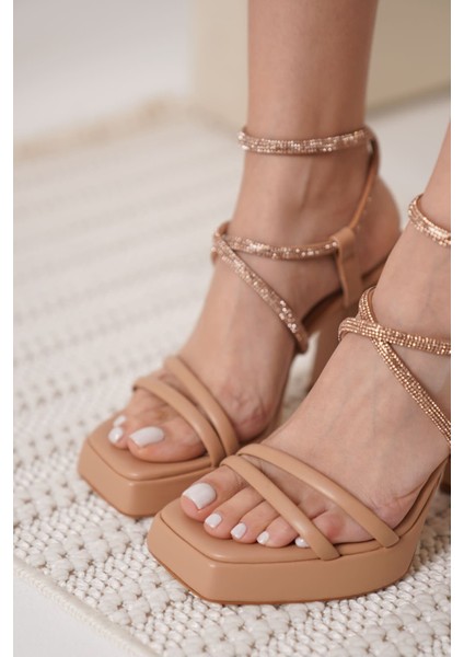 Carmen Kadın Nude Topuklu Sandalet fiyatları