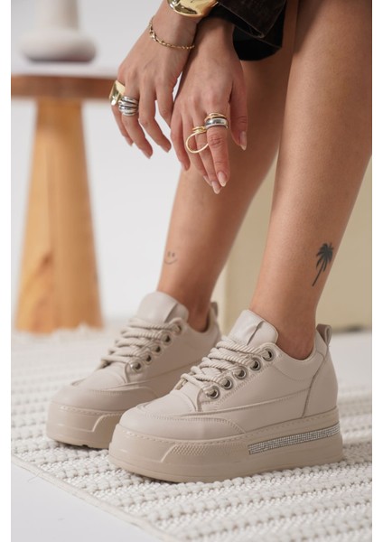 Alice Kadın Bej Gizli Topuklu Sneaker indirimleri