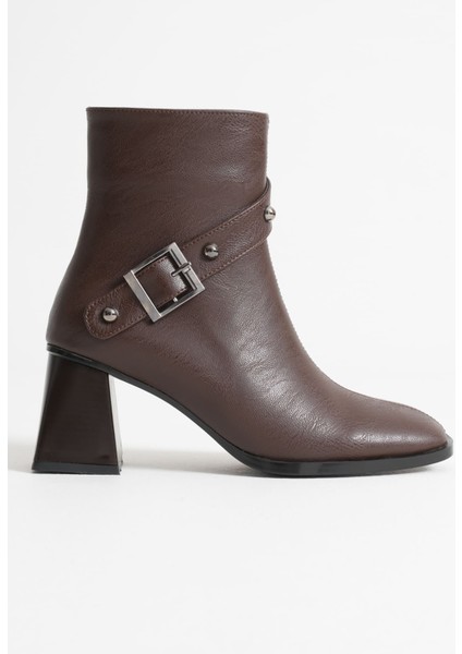 Vera Kadın Acı Kahve Topuklu Bot