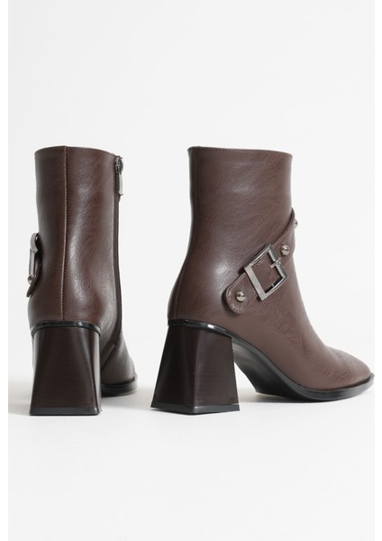 Vera Kadın Acı Kahve Topuklu Bot indirimleri