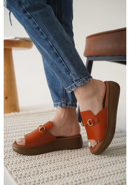 Nelly Kiremit Hakiki Deri Terlik