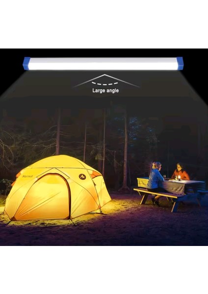 Sarjlı Kamp Karavan Çadır Sarjlı Florosan 52 cm Lamba Fonksiyonel Işıldak modelleri