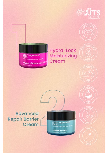 Yoğun Nemlendirici ve Bariyer Güçlendirici Cilt Bakım Seti Vegan indirimleri