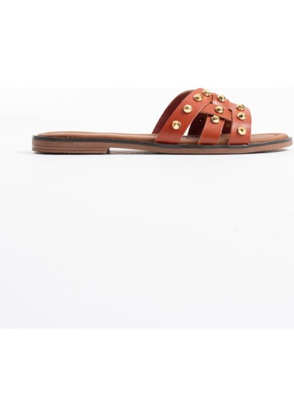 Loose Kiremit Hakiki Deri Terlik