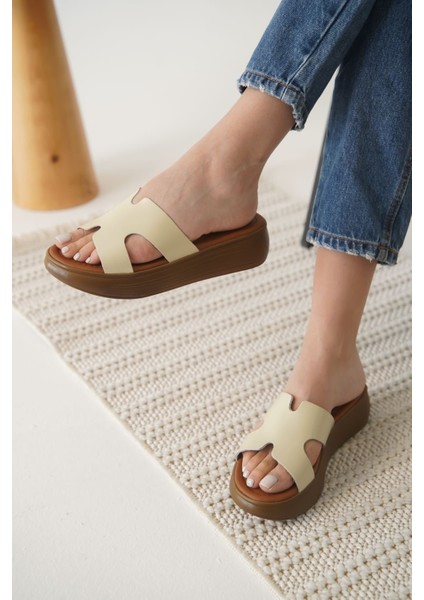 Borlina Bej Hakiki Deri Terlik fırsatları