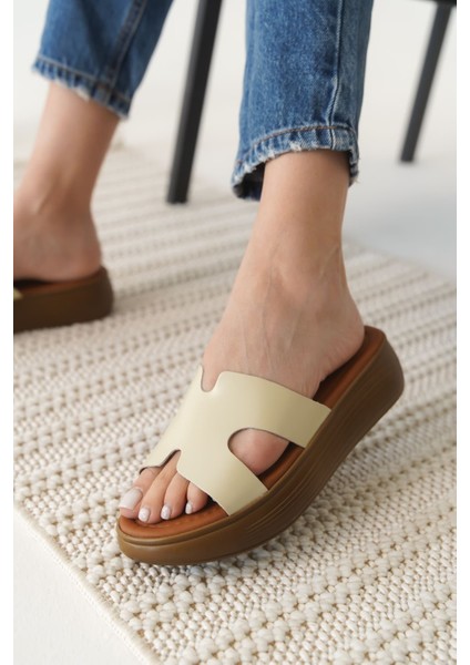 Borlina Bej Hakiki Deri Terlik indirimleri