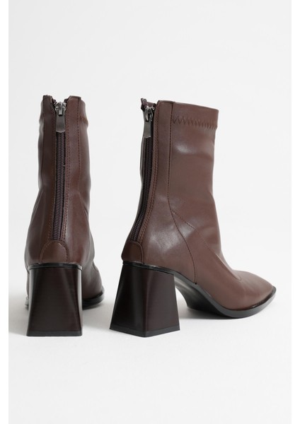 Arvena Acı Kahve Kalın Topuklu Streç Bot indirimleri