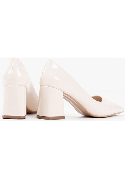 Valeria Bej Rugan Kadın Topuklu Ayakkabı modelleri
