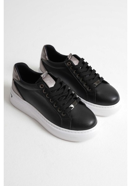 Vega Platin Detaylı Siyah Kadın Spor Ayakkabı indirimleri