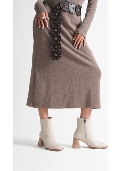 Ornela Kadın Bej Topuklu Bot fırsatları