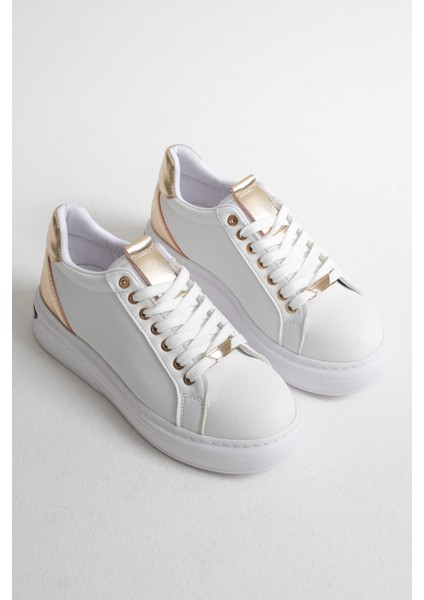 Vega Altın Detaylı Beyaz Kadın Spor Ayakkabı indirimleri