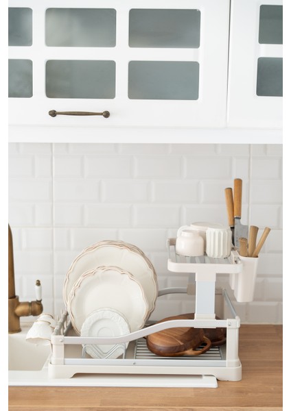 BUL-004 Alüminyum 2 Katlı Bulaşıklık (Paslanmaz)