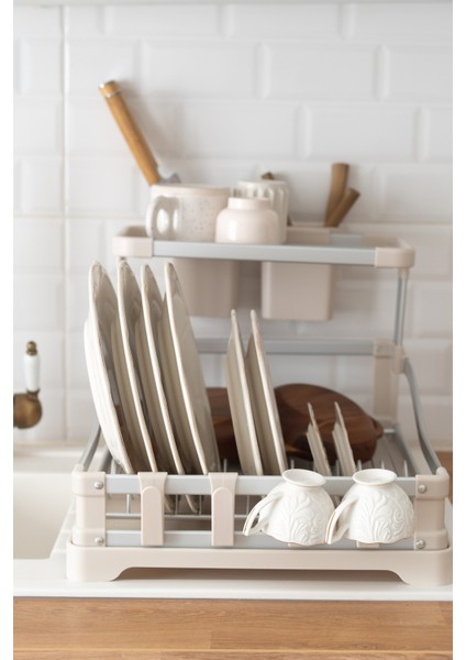 BUL-004 Alüminyum 2 Katlı Bulaşıklık (Paslanmaz) modelleri