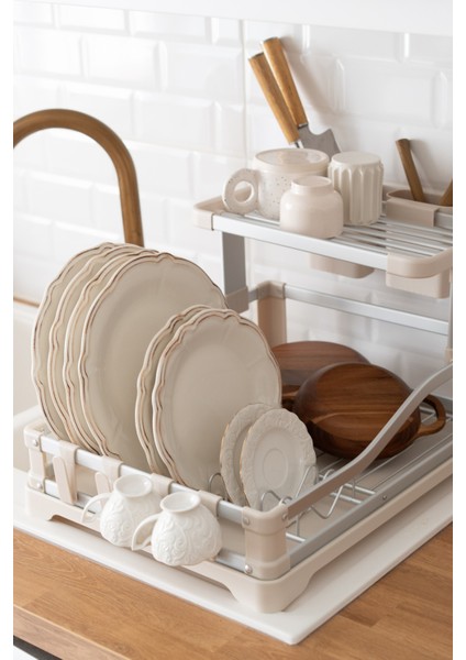 BUL-004 Alüminyum 2 Katlı Bulaşıklık (Paslanmaz) indirimleri