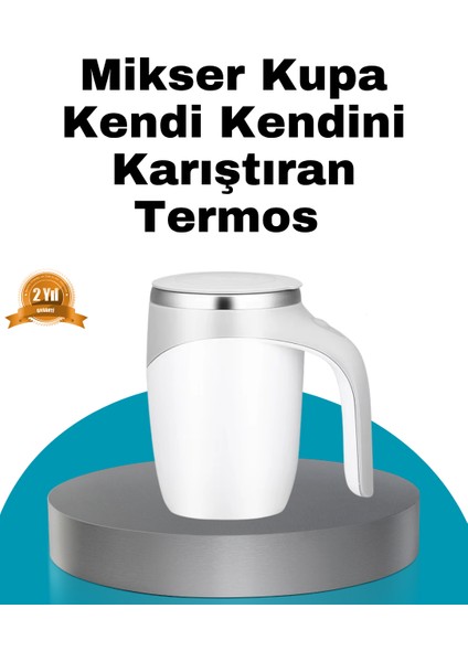 Manyetik Otomatik Karıştırma Bardağı – Şarjlı, Paslanmaz ve Pratik