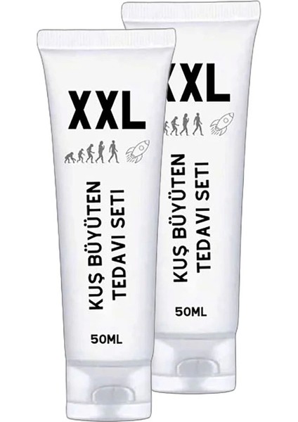 Kuş Büüyütücü 2 Adet Xxlcream Men Enlarger 50 ml Erkeklere Özel Boyut Kremi