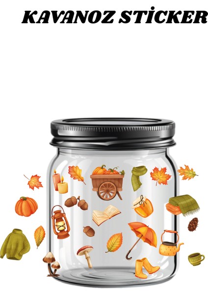 Uv Dtf Kavanoz Sticker Seti | Yüksek Kalite Dekoratif Kavanoz Transfer Baskı Çıkartmaları