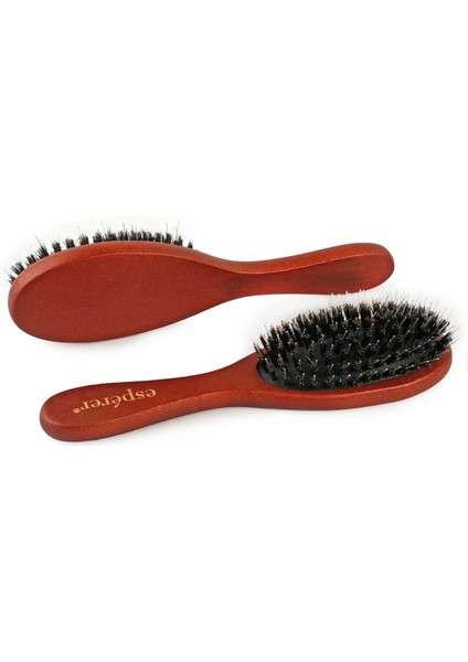 Kaynak Saç Açma Fırçası - Doğal Ahşap Maun