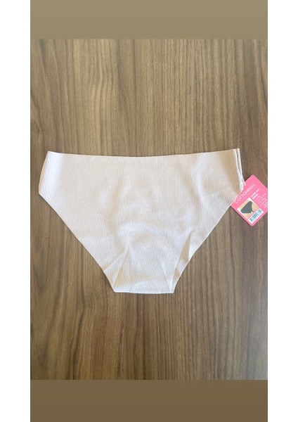 3 Adet 1 Paket Kahve Klasik Basic Lazer Kesim Bikini Külot fırsatları