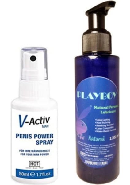 V-Activ Power Erkeklere Özel Sertlik Sprey 50 ml + Mucizevi 125ML Lubricant Gel fiyatları