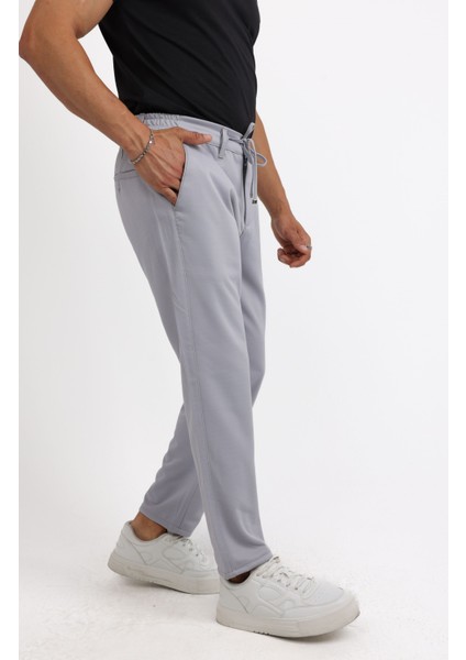 Modern Tarz Desenli Örme Jogger Erkek Pantolon modelleri