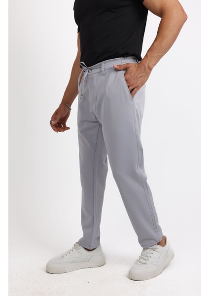Modern Tarz Desenli Örme Jogger Erkek Pantolon indirimleri