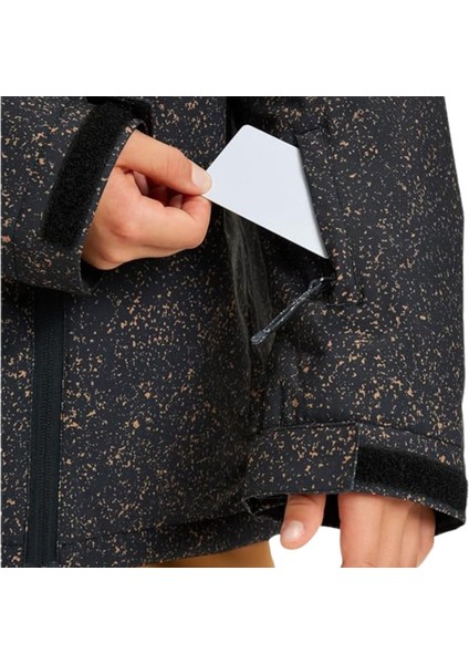 Mission Printed Youth Jk Erkek Çocuk Siyah Snowboard Ceketi fırsatları