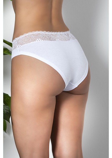 Dantel Detaylı Slip Külot Beyaz (MGP21781) fiyatları