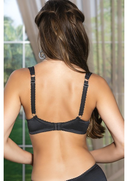 Saten Toparlayıcı Minimizer Sütyen ve Yüksek Bel Slip Külot Takım Siyah (MGP31521) fiyatları