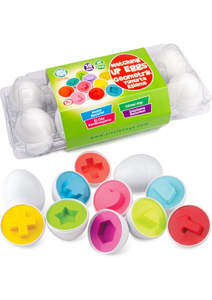 10'lu Geometrik Yumurta Eşleme Oyunu modelleri