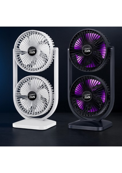 💨 S30 2’si 1 Arada Çift Başlı Fan | Iç ve Dış Mekan Kullanımı | Ayrı Yukarı-Aşağı Kontrol & Güçlü Hava Akımı