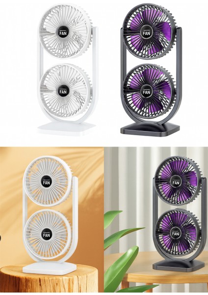 💨 S30 2’si 1 Arada Çift Başlı Fan | Iç ve Dış Mekan Kullanımı | Ayrı Yukarı-Aşağı Kontrol & Güçlü Hava Akımı fiyatları