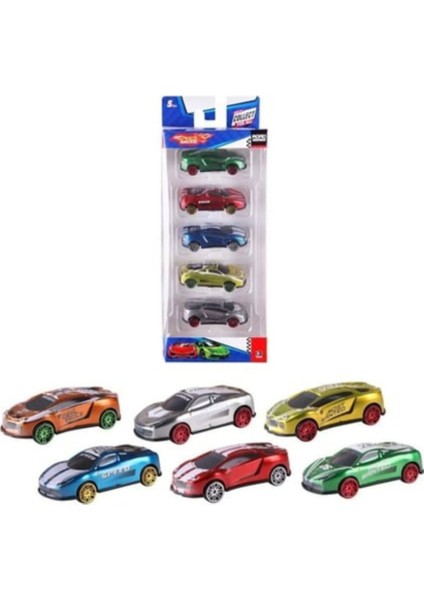 Speed Racer 5 Li Metal Araba Seti
