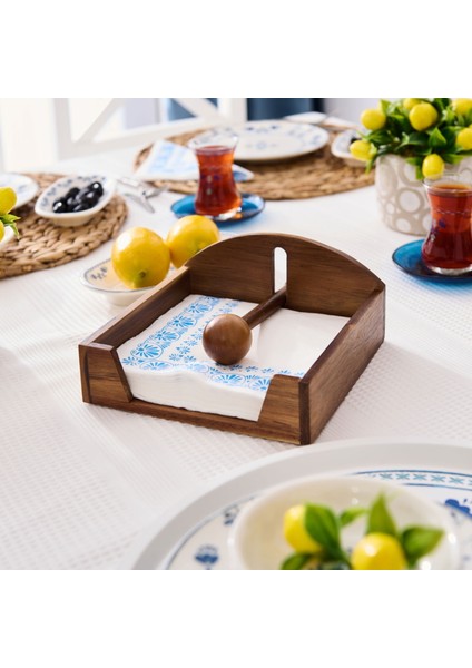 Akasya Peçetelik - Kahverengi - 28,8x8,8 cm