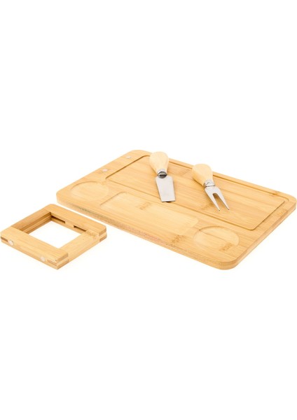 Mıknatıslı Bambu Peynir Servis Tabağı - Kahverengi fiyatları