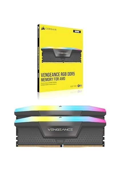 Corsaır Vengeance Rgb 32GB (2X16GB) 6400MHZ Ddr5 Z30 1,4V Ram (CMH32GX5M2B6400Z30) fiyatları