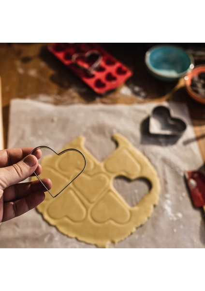 5'li Metal Bisküvi Kalıbı