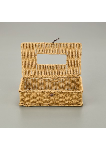 Rattan Dikdörtgen Peçetelik - Açık Kahverengi fiyatları