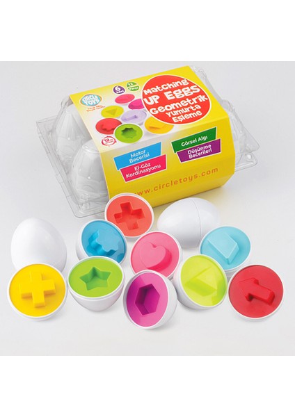 6'lı Geometrik Yumurta Eşleme Oyunu modelleri