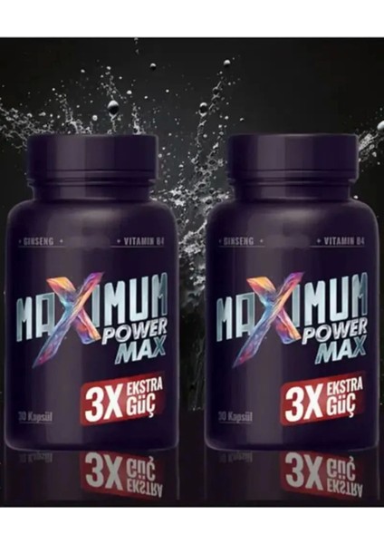 Maximum Power Max 3x Effect Erkeklere Extra Sertlik Maxìmum Güç 30 Lu x 2 Adet