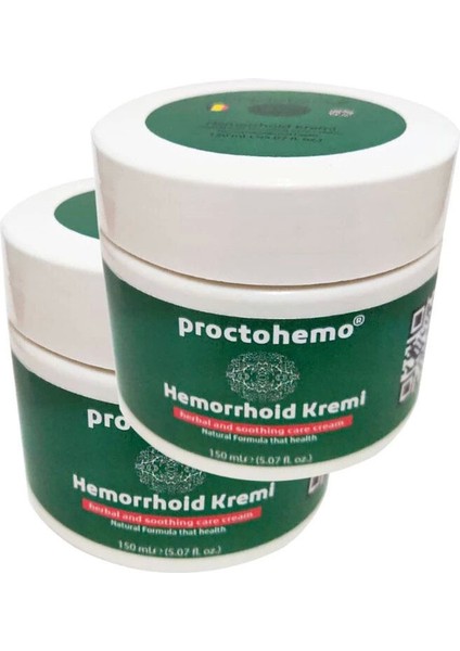 Proctohemo Rahatlatıcı Bakım Kremi 2 Adet 150 ml Büyük Boy