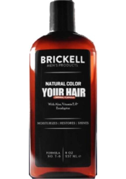 Brickell Erkeklere Için Saç Sakal Beyazlık Giderci Renklendirci Şampuaı 300 ml