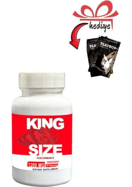 King Size Erkeklere Özel Destekleyici 30'lu + Kayganlaştırıcı Jelle