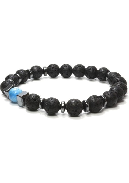 Lav Taşı Hematit Apatit Doğal Taş Bileklik fiyatları