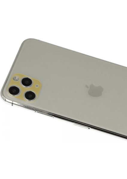 Bfs iPhone 11 Pro Max Rainbow Kamera Lens Koruma Cam - Gold