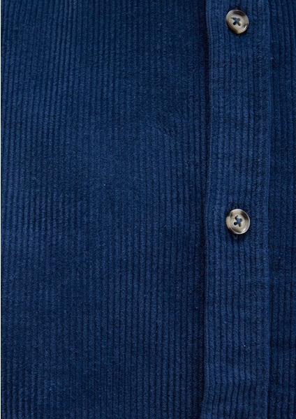 Lacivert Kadife Gömlek 0211749-80925