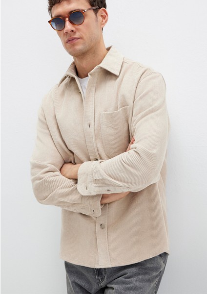 Bej Kadife Gömlek 0211749-70039 fiyatları